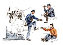 CMK 1/72 Equipage Canon 3,7cm U-VII Atlantique 3 fig. CMK 1/72 Equipage Canon 3,7cm U-VII Atlantique 3 fig.