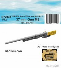 1/72 PT-109 Boat Weapon Set 37mm Gun M3 1/72 PT-109 Boat Weapon Set 37mm Gun M3