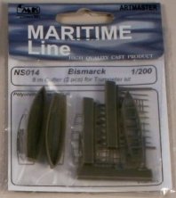 1/200 Bismarck 1941 Bismark 8m Cutter (2 pcs) Highly detailed 8 1/200 Bismarck 1941 Bismark 8m Cutter (2 pcs) Highly detailed 8