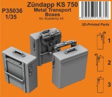 1/35 Zundapp KS 750 Metal Transport Boxes for Academy 1/35 Zundapp KS 750 Metal Transport Boxes for Academy