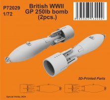 1/72 British WWII GP 250lb. bombs 1/72 British WWII GP 250lb. bombs