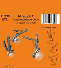 CMK 1/72 Mirage F.1 Train d'atterrissage Special Hobby CMK 1/72 Mirage F.1 Train d'atterrissage Special Hobby