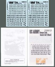 Echelon FD U.S. Army Bumper Code Generic Set 1 Noir 1/35 Echelon FD U.S. Army Bumper Code Generic Set 1 Noir 1/35