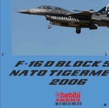 1/48 F-16D Nato Tigermeet 2006 Special Tail Art 1/48 F-16D Nato Tigermeet 2006 Special Tail Art