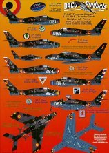 Daco 1/48 F-84F RF-84F Décalcomanies Force Aérienne Belge Daco 1/48 F-84F RF-84F Décalcomanies Force Aérienne Belge