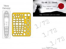 1/72 Mitsubishi Ki-46-II Dinah canopy and mask for Hasegawa 1/72 Mitsubishi Ki-46-II Dinah canopy and mask for Hasegawa