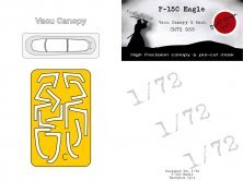 1/72 McDonnell F-15C Vacu Canopy & mask for Hasegawa 1/72 McDonnell F-15C Vacu Canopy & mask for Hasegawa