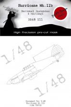 1/48 Hurricane Mk.IIb National Insignia mask for Arma Hobby 1/48 Hurricane Mk.IIb National Insignia mask for Arma Hobby