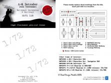 1/72 A-6 Intruder National Insignias mask for Fujimi & Trumpeter 1/72 A-6 Intruder National Insignias mask for Fujimi & Trumpeter