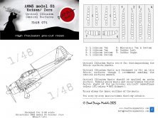 1/48 Mitsubishi A6M5 model 52 3D effect/optical illusion mask 1/48 Mitsubishi A6M5 model 52 3D effect/optical illusion mask