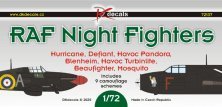1/72 RAF Night Fighters decal 1/72 RAF Night Fighters decal