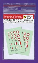 1/144 Indonesian Af insignia, 2 sets 1/144 Indonesian Af insignia, 2 sets
