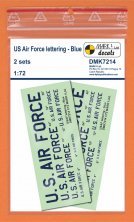 1/72 USAF lettering Blue 1/72 USAF lettering Blue