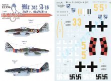 Eagle Cal Décals Me-262A-1 1/32 III/JG7 KGJ 6/7 Eagle Cal Décals Me-262A-1 1/32 III/JG7 KGJ 6/7