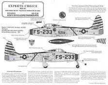 Décals 1/72 Republic F-84E Thunderjet Skyblazers Décals 1/72 Republic F-84E Thunderjet Skyblazers
