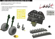 Brassin 1/48 P-40E with fishtail exhaust stacks LooKplus Brassin 1/48 P-40E with fishtail exhaust stacks LooKplus
