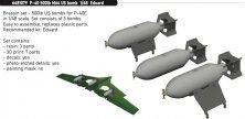 Brassin 1/48 P-40 500lb M64 US bombs for Eduard Brassin 1/48 P-40 500lb M64 US bombs for Eduard