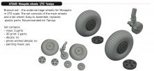 Brassin 1/72 Mosquito wheels for Tamiya Brassin 1/72 Mosquito wheels for Tamiya