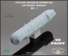 1/72 AN/AAQ-28 Litening Pod Left Handed, Deployed 1/72 AN/AAQ-28 Litening Pod Left Handed, Deployed