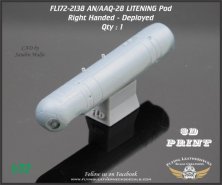 1/72 AN/AAQ-28 Litening Pod Right Handed, Deployed 1/72 AN/AAQ-28 Litening Pod Right Handed, Deployed