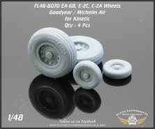 1/48 Grumman EA-6B/A-6E/E-2C/C-2 Intruder Wheels for Kinetic 1/48 Grumman EA-6B/A-6E/E-2C/C-2 Intruder Wheels for Kinetic