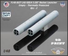 1/48 LAU-10D/A 5.00 Rocket Launcher, Thermally Protected Empty. 1/48 LAU-10D/A 5.00 Rocket Launcher, Thermally Protected Empty.