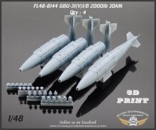 1/48 GBU-31V1/B 2000lb Jdam This set includes four 4 GBU-31V1/B 1/48 GBU-31V1/B 2000lb Jdam This set includes four 4 GBU-31V1/B