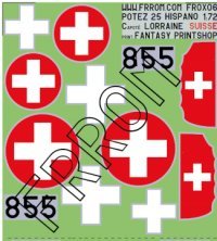 1/72 Potez 25 Suisse 855 1/72 Potez 25 Suisse 855