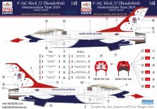 1/48 Decal F-16C bl.52 Thunderbirds Dem.Team 2024 1/48 Decal F-16C bl.52 Thunderbirds Dem.Team 2024
