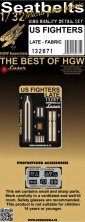 HGW 1/32 Ceintures de Sécurité US Fighters Tardifs Tissu HGW 1/32 Ceintures de Sécurité US Fighters Tardifs Tissu