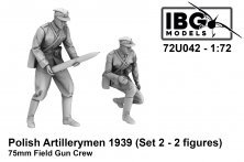 1/72 Polish Artillerymen 75mm Field Gun Crew Set 2 1/72 Polish Artillerymen 75mm Field Gun Crew Set 2