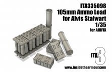 Inside the Armour Stockage Munitions 105mm Stalwart 1/35 Inside the Armour Stockage Munitions 105mm Stalwart 1/35