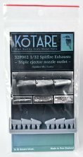 1/32 Supermarine Spitfire Mk.Ia exhaust early for Kotare 1/32 Supermarine Spitfire Mk.Ia exhaust early for Kotare