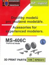 1/48 Morane-Saulnier MS-406C 3D parts 3D printed parts 1/48 Morane-Saulnier MS-406C 3D parts 3D printed parts