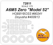 1/72 Mitsubishi A6M5 Zero Model 52 mask for Hobby Boss 1/72 Mitsubishi A6M5 Zero Model 52 mask for Hobby Boss