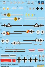 1/72 Decal-sheet with the best 11 Albatros D.II, D.III, D.Va 1/72 Decal-sheet with the best 11 Albatros D.II, D.III, D.Va