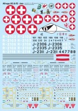 1/48 Mirage IIIS & RS late decals with mask 1/48 Mirage IIIS & RS late decals with mask