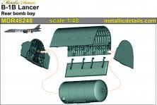 1/48 Rockwell B-1B Lancer rear Bomb bay 1/48 Rockwell B-1B Lancer rear Bomb bay