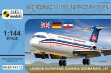 1/144 BAC/Rombac 1-11-500 London European, Bavaria Germanair 1/144 BAC/Rombac 1-11-500 London European, Bavaria Germanair