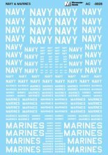 Microscale 1/48 Lettrage Blanc US Navy & Marines Microscale 1/48 Lettrage Blanc US Navy & Marines