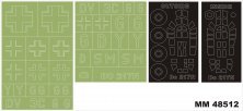 1/48 Dornier Do-217N-1 2 canopy & 2 insignia masks 1/48 Dornier Do-217N-1 2 canopy & 2 insignia masks