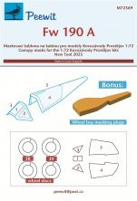 1/72 Canopy mask Fw 190A for Kp 1/72 Canopy mask Fw 190A for Kp