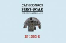 Print Scale 1/48 Tableau de bord Bf-109G-6 Print Scale 1/48 Tableau de bord Bf-109G-6