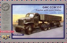 PST 1/72 GMC CCW-353 Tracteur Semi-remorque PST 1/72 GMC CCW-353 Tracteur Semi-remorque