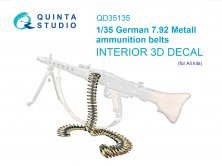 1/35 German 7.92 Metall ammunition belts WWII 1/35 German 7.92 Metall ammunition belts WWII