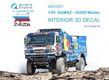 1/43 KAMAZ-43509 3D-Print & color Interior 1/43 KAMAZ-43509 3D-Print & color Interior