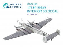 1/72 Messerschmitt Bf-110G-2/4 coloured Interior for Eduard 1/72 Messerschmitt Bf-110G-2/4 coloured Interior for Eduard
