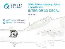 1/72 Lamp holder for WWII British landing lights 1/72 Lamp holder for WWII British landing lights