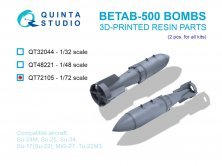 Quinta Studio BETAB-500 Bombes 1/72 - 2 pcs Quinta Studio BETAB-500 Bombes 1/72 - 2 pcs