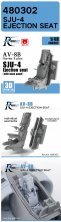 Siège éjectable SJU-4 AV-8B Harrier 1/48 UMa - Résine Siège éjectable SJU-4 AV-8B Harrier 1/48 UMa - Résine